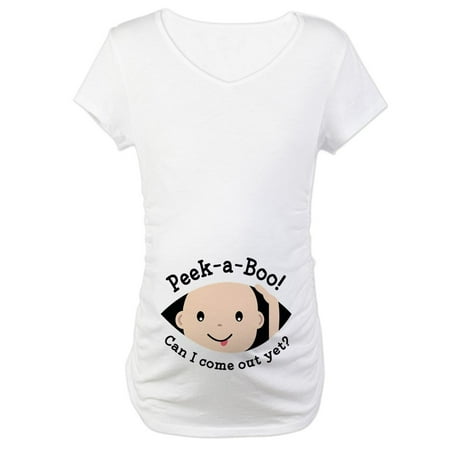 

CafePress - Peek A Boo Maternity T Shirt - Cotton Maternity T-shirt Cute & Funny Pregnancy Tee