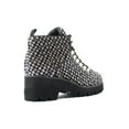thumbnail image 2 of Cecelia New York Heaven Herringbone Lace Up Lug Sole Combat Moto Fashion Boots (Herringbone, 8), 2 of 2