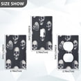 thumbnail image 4 of Switch Panel Switch Decoration 2.76x4.53x0.28 Inches Duplex Outlets Switch Plate Wall Plates Living Room Kitchen Bedroom Study Switches Halloween Skeletons3, 4 of 8