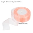 thumbnail image 2 of Uxcell 4cm 50 Yard Sheer Organza Ribbon Chiffon Fabric Gift Wrapping, Champagne Pink, 2 of 6