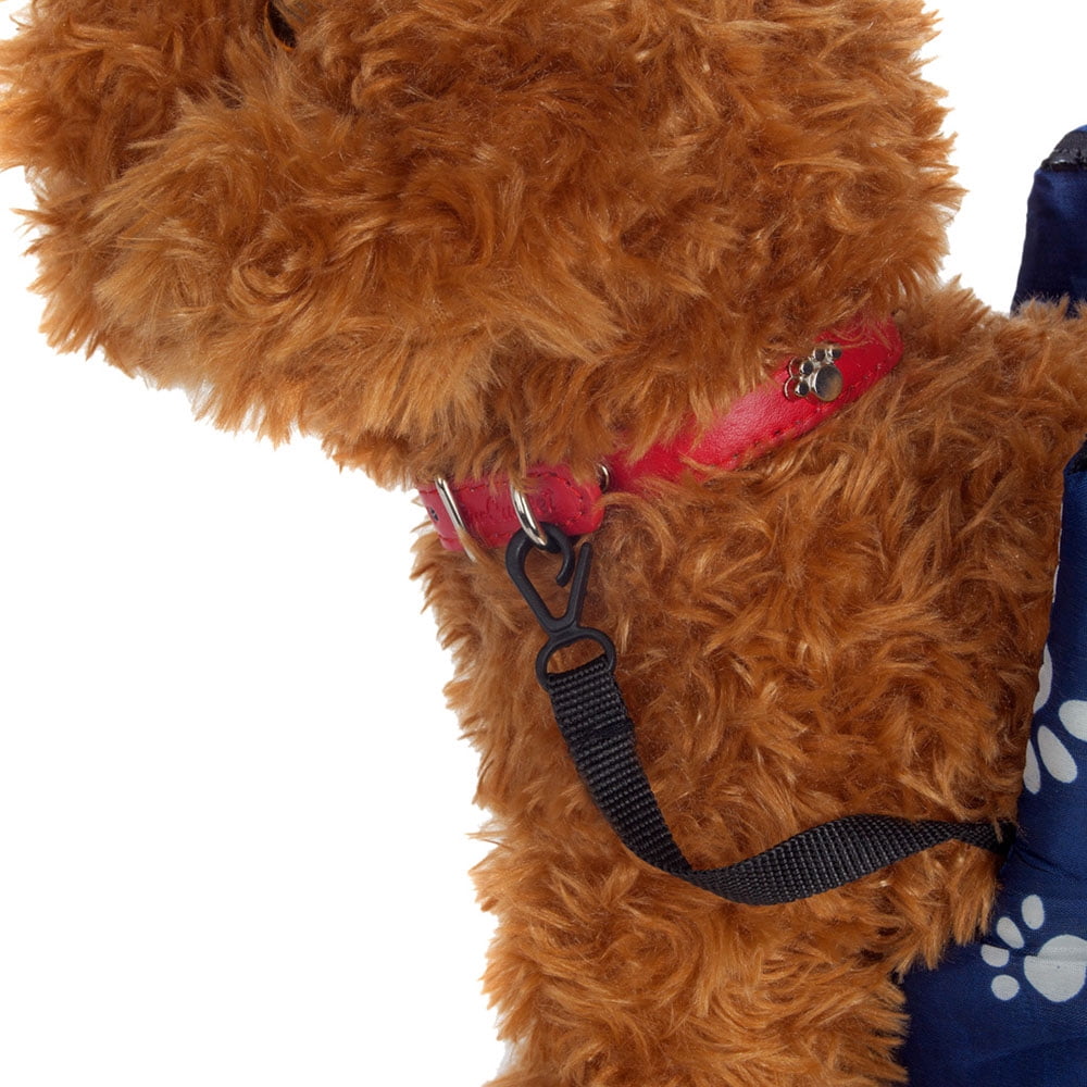 Deluxe Cushioned Dog Paw Print Pet Travel Carrier Bag