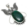 thumbnail image 2 of Green Labradorite Gemstone 925 Sterling Silver Jewelry Pendant 2.44", 2 of 2