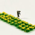 thumbnail image 4 of Bushy Tufts Modèle de Paysage Statique Chemin de Fer Paysage de Sable Train Disposition Modèle DIY Décors Fleur Grappe Tufts d'Herbe pour Modèle de Paysage de Train, Jaune, 4 of 7