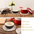 thumbnail image 7 of Cute Elephant Round Woven Potholders Set Trivets for Hot Dishe Heat Resistant Non-Slip Trivets for Cooking and Baking Kitchen Home Decor, 7 of 7