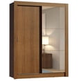 thumbnail image 2 of Ropero Closet Madesa Dallas 2 Puertas Corredizas con Espejo 2 Cajones Marrón, 2 of 5
