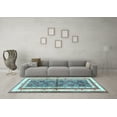 thumbnail image 3 of Ahgly Company Indoor Round Persian Light Blue Traditional Area Rugs, 6' Round, 3 of 4