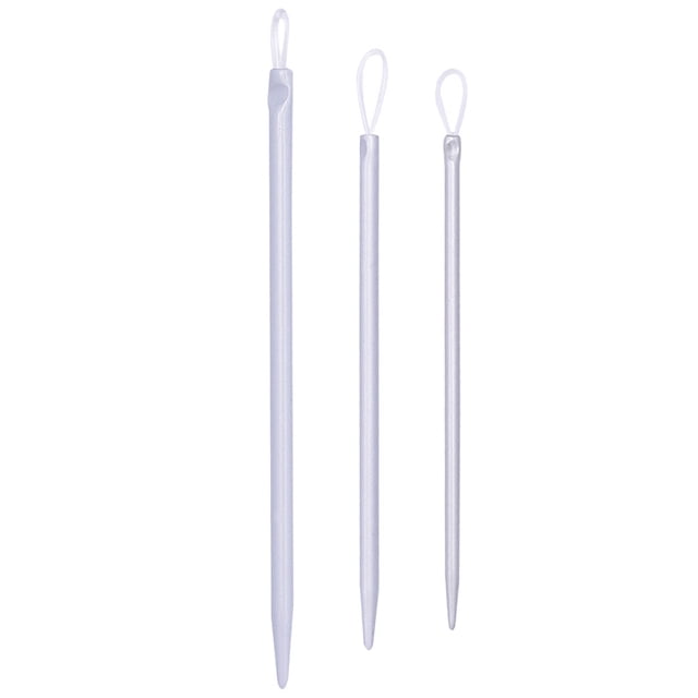 MasteelfCA 3Pcs Wool Needles with Loop Needle-threading Tools Yarn Needle Weave Knitting Needles