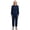 Navy Blue, variant on Adaptive Clothing for Women Long Sleeve Nursing Rompers for Dementia Special Needs and Disabilities Grey XS