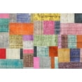 thumbnail image 1 of Ahgly Company Indoor Rectangle Contemporary Cherry Red Patchwork Area Rugs, 2' x 5', 1 of 6