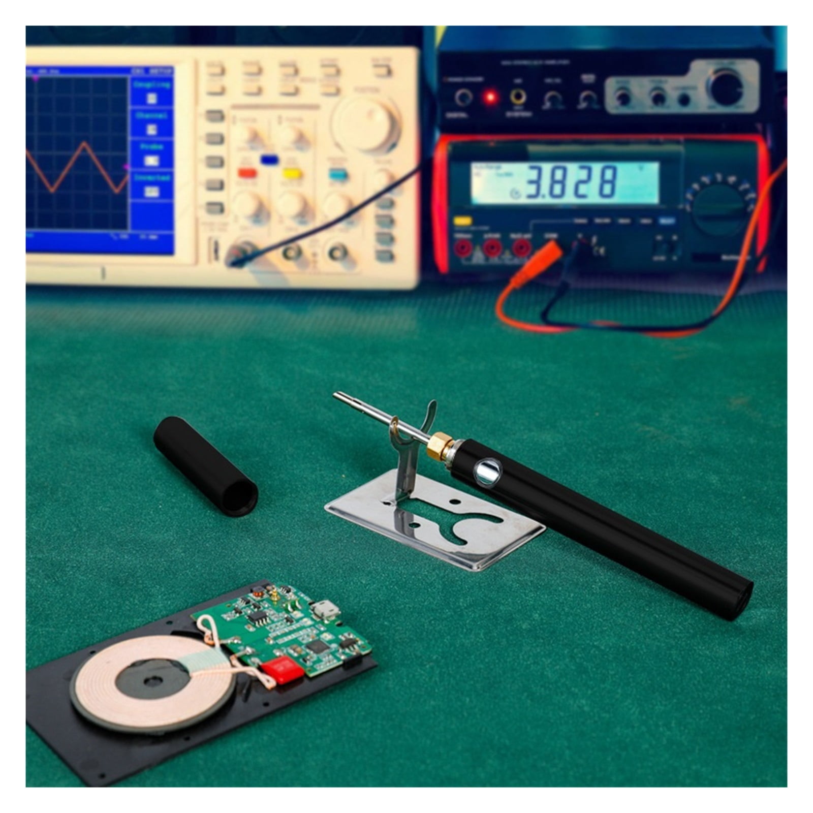15W Wireless Soldering Iron,USB Rechargeable Mini Handheld Soldering Iron Kit,Microelectronics Repair Welding Tools With Cover ,Accurate Temperature Control