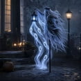 thumbnail image 5 of Halloween Soul Harvester Animated Garden Light,Spooky Witch Specter With Lantern & Led Ghost String Lights, Outdoor Yard Lawn Pathway Garden Decoration, 5 of 5