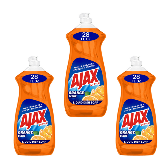 Ajax Ultra Orange Dish Liquid (28oz x 3 ) – 3 Pack bottles