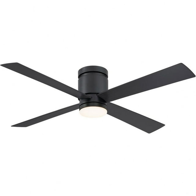 4 Blade Ceiling Fan-11.52 Inches Tall And 52 Inches Wide-Black Finish Fanimation Fans Fps8553bl