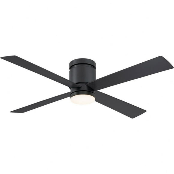 4 Blade Ceiling Fan-11.52 Inches Tall And 52 Inches Wide-Black Finish Fanimation Fans Fps8553bl