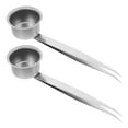 thumbnail image 1 of HOOWIFFY 2Pcs Candle Wick Cutter Silver Tin For Preventing Smoke With Long Handle Ideal For Candle And Camping, 1 of 8