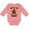 thumbnail image 3 of Inktastic Thanksgiving Funny Kids Turkey Boys or Girls Long Sleeve Baby Bodysuit, 3 of 5