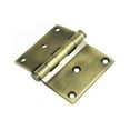 thumbnail image 2 of Deltana Dhs3035 3" X 3.5" Solid Brass Square Corner Plain Bearing Half-Mortise Hinge -, 2 of 2