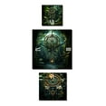 thumbnail image 2 of Designart "Oasis of Black and Green Dreamcatcher" Dream Catcher Oversized Wall Clock - Set Of 3 - Extra large Traditional Clock For Office Décor - Large Vertical Clock, 2 of 6