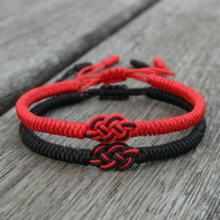 Friendship Bracelet Handmade Woven Bracelets for Men Black