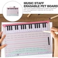 thumbnail image 3 of 1 set Music Staff Borreable PET Board Music Practice Suministros de pizarra para el hogar, 3 of 6