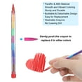 thumbnail image 4 of Uxcell Stacking Crayons, 10 Pack 10 Colors Stackable Round Drawing Crayons, 4 of 6