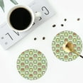 thumbnail image 5 of Bingfone Vintage Cute Chubby Frog Leather Drinks Coasters with Set of 6,Suitable for Home Kitchen,Coffee Cup Coasters Home Gift, 5 of 9