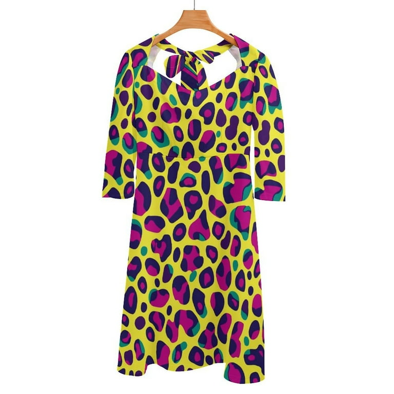 flare dress meaning Out of Time Dress, Women's Neon Pink Dresses – CityLux Boutique