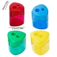 thumbnail image 2 of Double Hole Manual Pencil Sharpener Compact Handheld Design for School and Home Use, 2 of 6