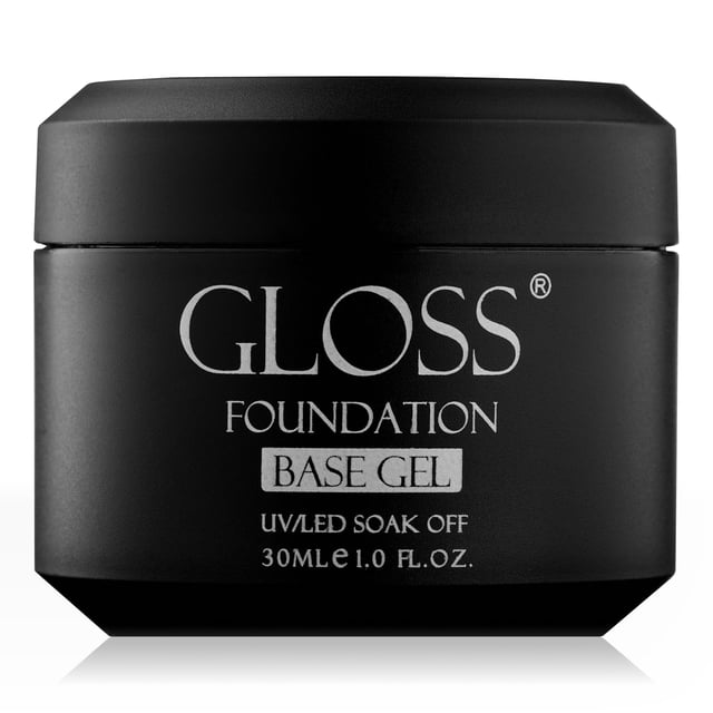 Esmalte en gel con base de goma GLOSS de 30 ml para una adhesión duradera