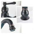 thumbnail image 4 of Brass Antique Brass Taps Bathroom Faucet Basin Faucet Cold Water Column Mixer Deck Mounted Crane Basin Faucet Tall Short, 4 of 7