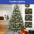 thumbnail image 5 of ModFusion 6ft Green Artificial Christmas Tree with Pine Cones, Pre-Lit 250 Warm LEDs, 11 Light Modes, 946 Branch Tips, Remote & Metal Stand, 5 of 10