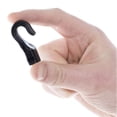 thumbnail image 5 of 3/8 Inch Black Hard Plastic Cord End Hooks with Open, Non-Locking Closure - Multiple Pack Sizes Available, 5 of 6