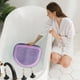 thumbnail image 3 of Asiento inflable de PVC para jacuzzi, dorado, con base de ventosas para aumentar la altura, soporte lumbar, plegable y portátil, para uso en spas de baño para adultos, 3 of 4