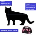 thumbnail image 7 of Pet Carrier Cat Cattier Soft-Sided Carriers for Small Medium Cats Dogs Puppies Pet Carrier Airline Approved Cat Dog Pet Travel Carrier, Pink, 7 of 7