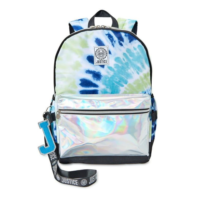 Justice Girls Denim Tie Dye Mini Backpack, Women's, Size: Small, Blue