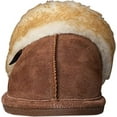 thumbnail image 2 of Old Friend Women's Buffy Slipper Shoe Clog Leather Upper Fleece (Chocolate, 9), 2 of 5