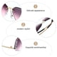 thumbnail image 3 of EeaseMX 1 par de gafas de sol para mujer con protección UV, sin montura, con ribete de cristal., 3 of 8
