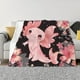 thumbnail image 1 of Balery Cute Axolotl Sakura Blossoms A Manta de Franela con Dibujo, Lujo Ultra Suave y Cálido, Antipelusa y Resistente a las Arrugas para Cama, Sofá, Camping -40"x30", 1 of 6