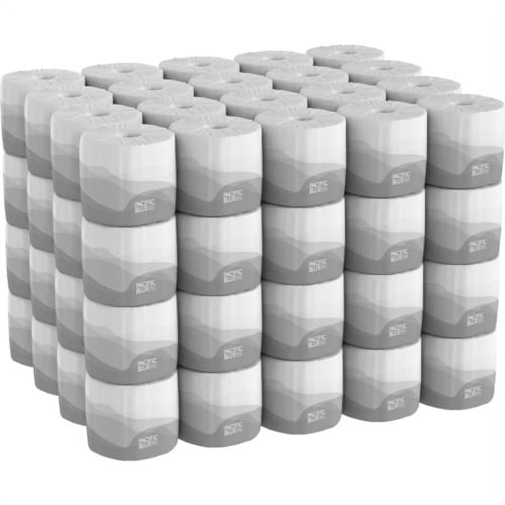 Envision Standard Roll Toilet Paper by GP Pro 1 Ply 4" x 4.05" 1210 Sheets Roll White Chlorine Free, Strong, Absorbent, Eco Friendly for Bathroom, Educational Facilities 1210 80 Carton.