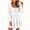 White, variant on Bxsruta Womens Dress Long Sleeve Square Neck Casual Mini Dresses Flowy Ruffle Hem Sundress