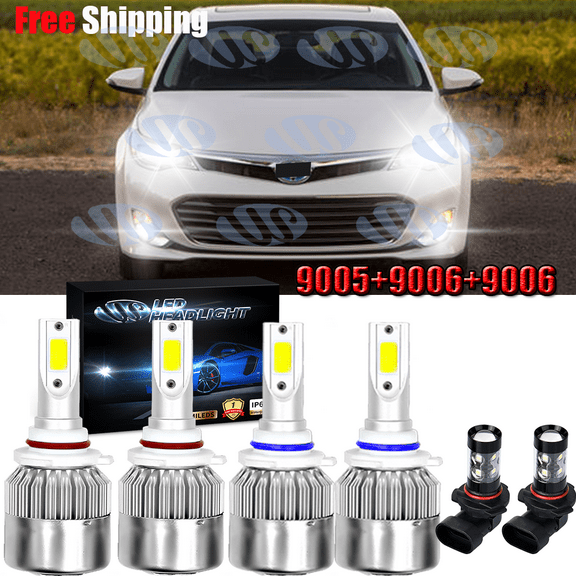 For Toyota Avalon 2000-2007 6x Combo 9005 9006 LED Headlight Fog Light Bulbs Kit