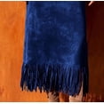 thumbnail image 6 of THDHVS Casual Skirts for Women,High Waist Faux Suede Loose Casual Fringe Long Skirt,Women's Skirts, 6 of 6