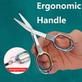 thumbnail image 4 of BE-TOOL Small Folding Scissor Portable Stainless Steel Scissor Telescopic Fishing Scissor with Comfort Handle (Black), 4 of 8