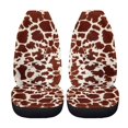 thumbnail image 6 of Uourmeti Giraffe Spot Car Seat Covers 3 PCS, Car Seat Covers Full Set Polyester Breathable Dustproof for Truck Trucks Station Wagon, 6 of 8