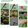 thumbnail image 5 of 230FT Drip Irrigation System Kit, Complete Garden Watering System with 1/2” & 1/4” Quick-Connect Tubing, 32 Adjustable Emitters for Raised Beds, Lawn, Greenhouse, Potted Plants, 5 of 7