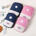 thumbnail image 5 of Botiquín de primeros auxilios portátil para viajes al aire libre, acampada, bolsa de almacenamiento de medicamentos de emergencia, minibolsa de viaje EDC, organizador, estuche para pastillas, 5 of 5