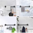 thumbnail image 3 of Jeasor Toallero de tubo industrial, toallero, resistente, montado en la pared, rústico, soporte para toallas de baño para baño (negro, 16.0 in), 3 of 5