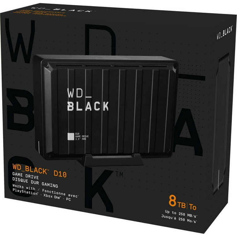 WD_BLACK 8TB D10 Game Drive - External HDD for PC Gaming