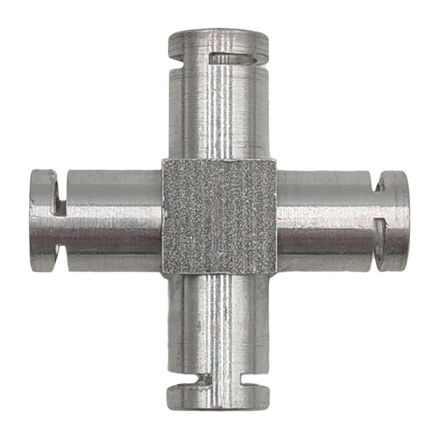 simhoa Coffee Machine Hose Connector Aluminium Joint Leaking Repair Fluid Connector Cross Shape