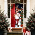 thumbnail image 5 of Ouuluon Festive Christmas Door Curtain, 35X71 inch Hanging Cover for Front Door Wall Holiday Party Decoration, 5 of 7